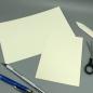 Preview: Karton A6 Papier Grußkarten elfenbein gefaltet